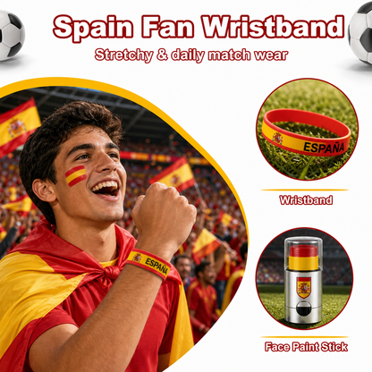 World Cup fans cheering for Brazil, Spain, and Mexico