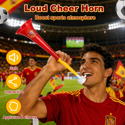 World Cup fans cheering for Brazil, Spain, and Mexico